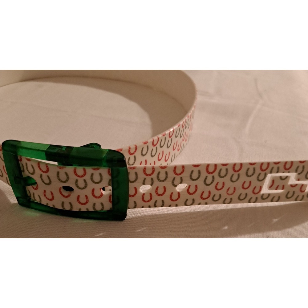 Novelty Belt Set 3 Plastic Buckle Horses and  Horseshoe Patterns‎ - Picture 10 of 15